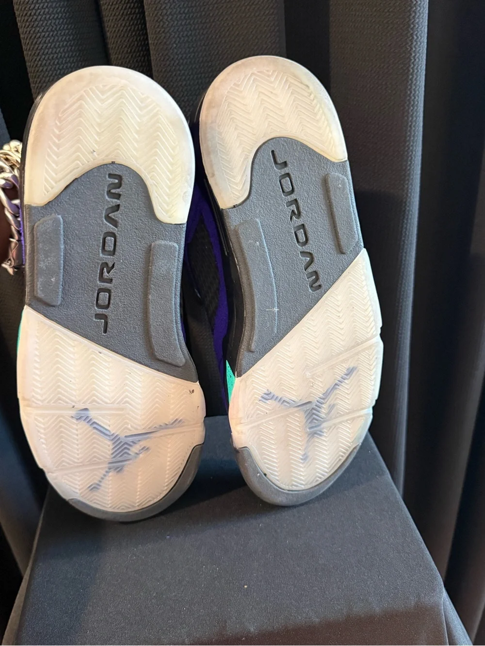 Men's Purple and Black Suede Athletic Shoes